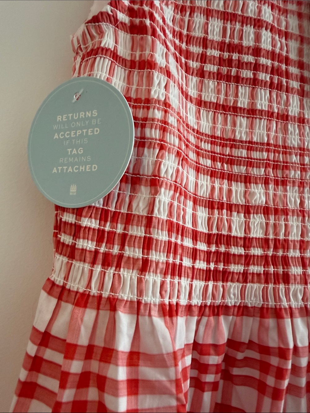 Red Plaid Sleeveless Mini Dress - Picture 4 of 5